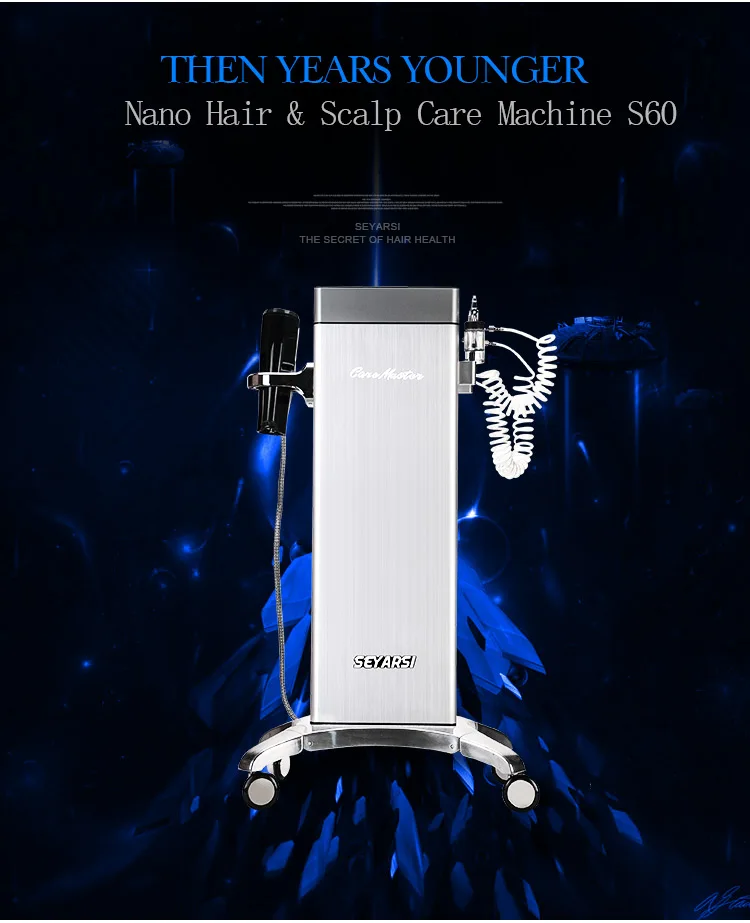 Máquina de Cuidados com o Cabelo Tintura de Cabelo Vapor de Pele Cuidados com a Pele Máquina de Umidade Recém Nano Couro Cabeludo Térmica 2020 9 repair machine