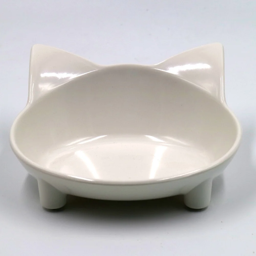 Мелкая миска для кошачьего корма, широкое блюдо, нескользящая миска для кормления кошек, облегчающая усов, усталость MJJ88
