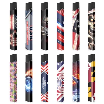 

Magic Shark USA Flag Skull American Captain PVC Ultra Thin Case Cover Sticker for Juul Wrap Skin Film for Juul