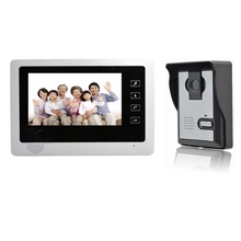 (1 Unidades) HD 600TVL Alambre uno a una versión de La Noche Videoportero cámara CMOS Lente de 7 pulgadas TFT-LCD de pantalla a color de RFID tarjeta de desbloqueo
