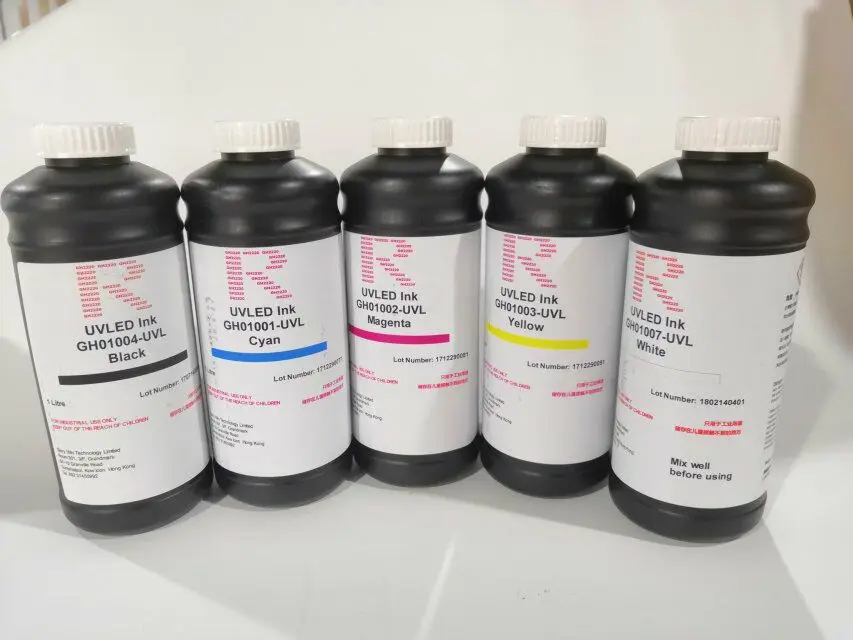 

5 color/set 1000ml Nazdar UV Ink For Flatbed Printer And Roll To Roll Printer With Ricoh GH2220 Print Head