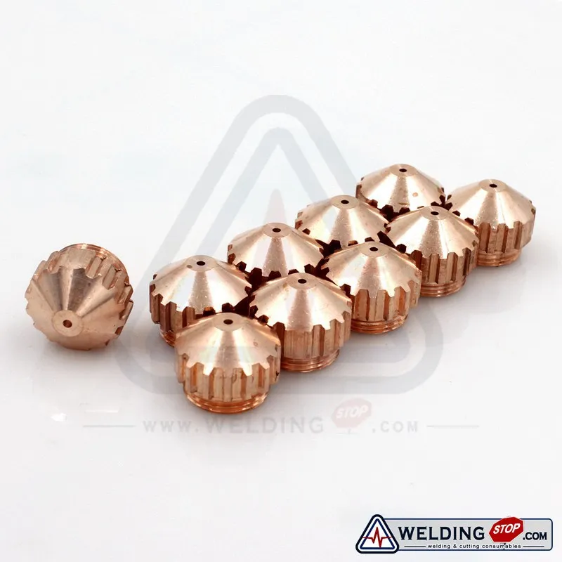 

SAF 20/40/100 PLAZCUT NERTAJET Plasma Cutter cutting torch 0408-2262 / 0408-2385 Tip Nozzle 1.2mm / 1.8 PKG/10