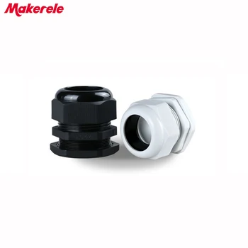 

20pcs/lots PG42 Black/white Plastic Nylon Waterproof Cable Glands Joints IP68 cable connector for 32-38mm cable