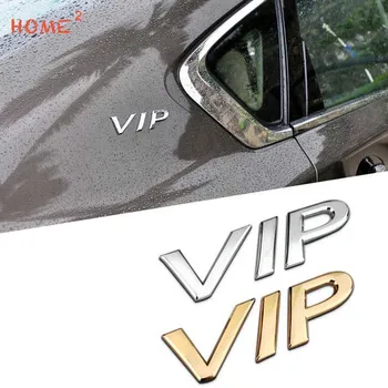 

Metal VIP Car Sticker for Honda Toyota Volvo SSANG YONG Skoda Peugeot Proton MG Auto Body Rear Letter Emblem Badge Accessories