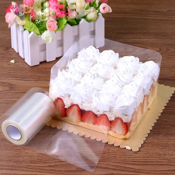

Practical Mousse Cake Edge Wrap Dessert Surrounding Hard Bound Cake Edges PET Plastic Band DIY Baking Packaging Decoration Tools