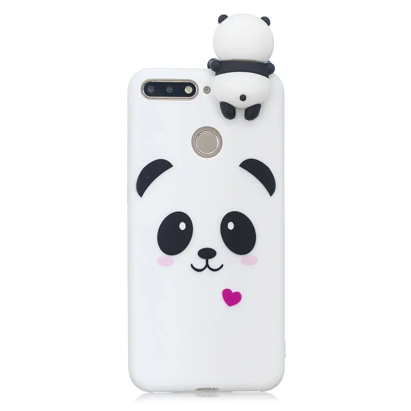 

For Coque Huawei P Smart 2019 Case 3D Panda Soft Silicone Back Cover For Huawei Y5 Y6 Y7 Prime 2018 Honor 7S 8 9 10 Lite Case