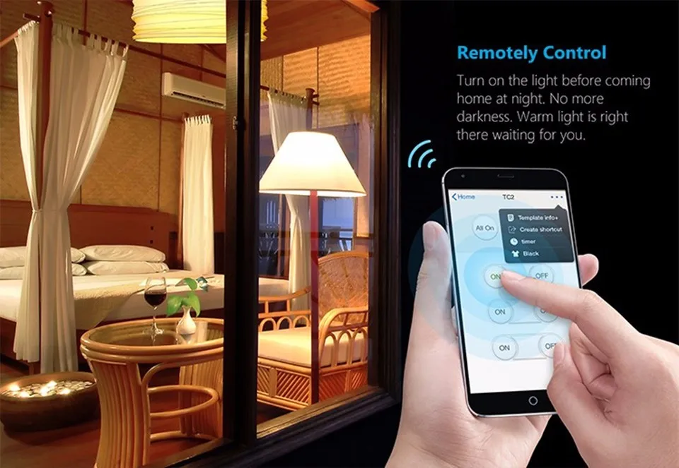 Broadlink TC2 нам Стандартный переключатель, умный дом автоматизация, Поддержка IOS и Android телефон беспроводной пульт дистанционного настенный выключатель света