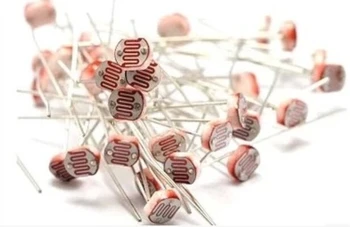 

10PCS 5MM 5537 GL5537 Photosensitive Resistance Resistance 20k-30K Photoelectric Detecting Element