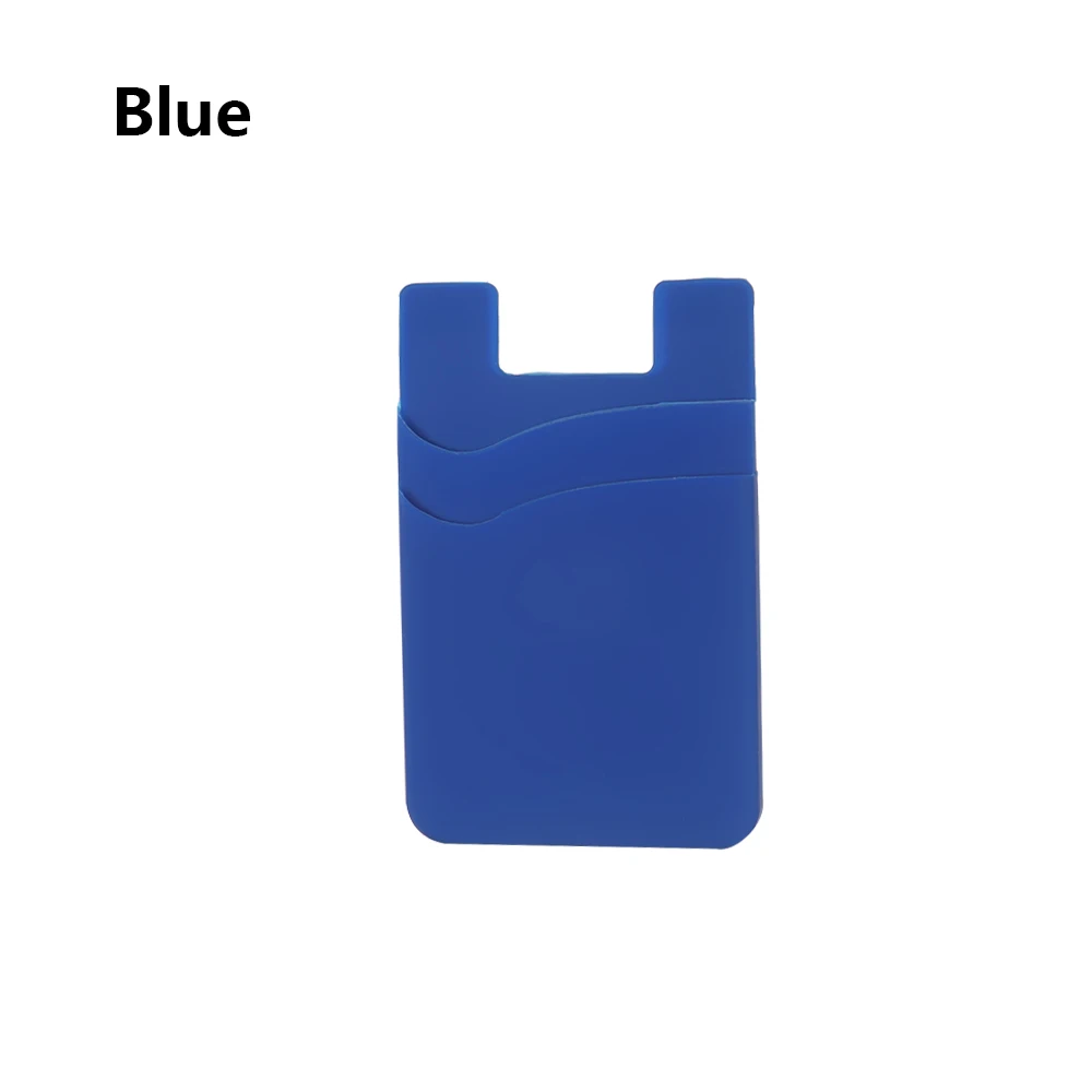 1 шт унисекс модный силиконовый чехол-держатель для карт для мобильного телефона эластичный карман для мобильного телефона клейкая наклейка аксессуар из лайкры - Цвет: B-4