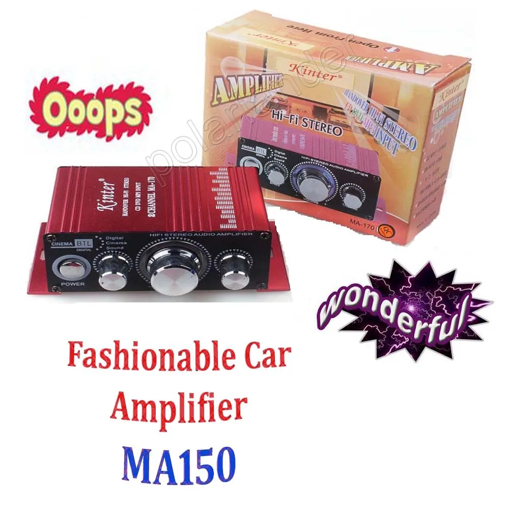 

Car Mini Amplifier 2 channel output power amplifier 20WX2 RMS HiFi Stereo DVD MP3 for Motorcycle Boat home top quality 12V