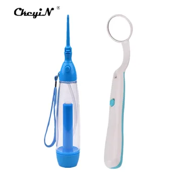 

CkeyiN Portable Oral Irrigator Water Flosser + Dental Mirror Inspect Instrument Oral Super Bright LED Anti-fog Mouth Mirror 29