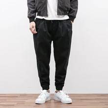 Американские уличные осенние тонкие брюки мужские тонкие повседневные брюки на шнурке m-xl