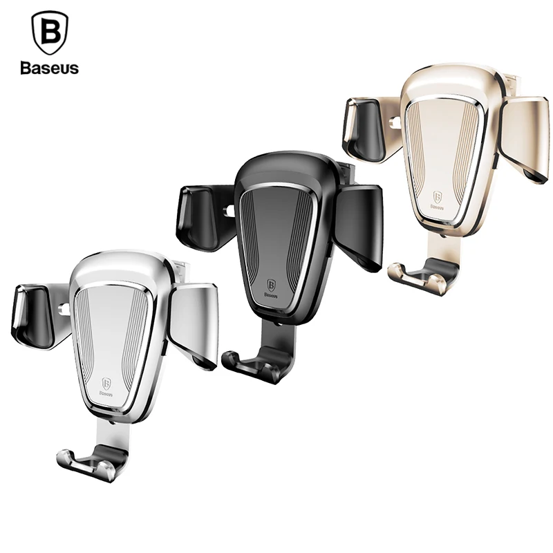 

Baseus Gravity reaction car phone holder 360 degrees air vent monut GPS car phone holder for iPhone 7 6s Plus Samsung S8