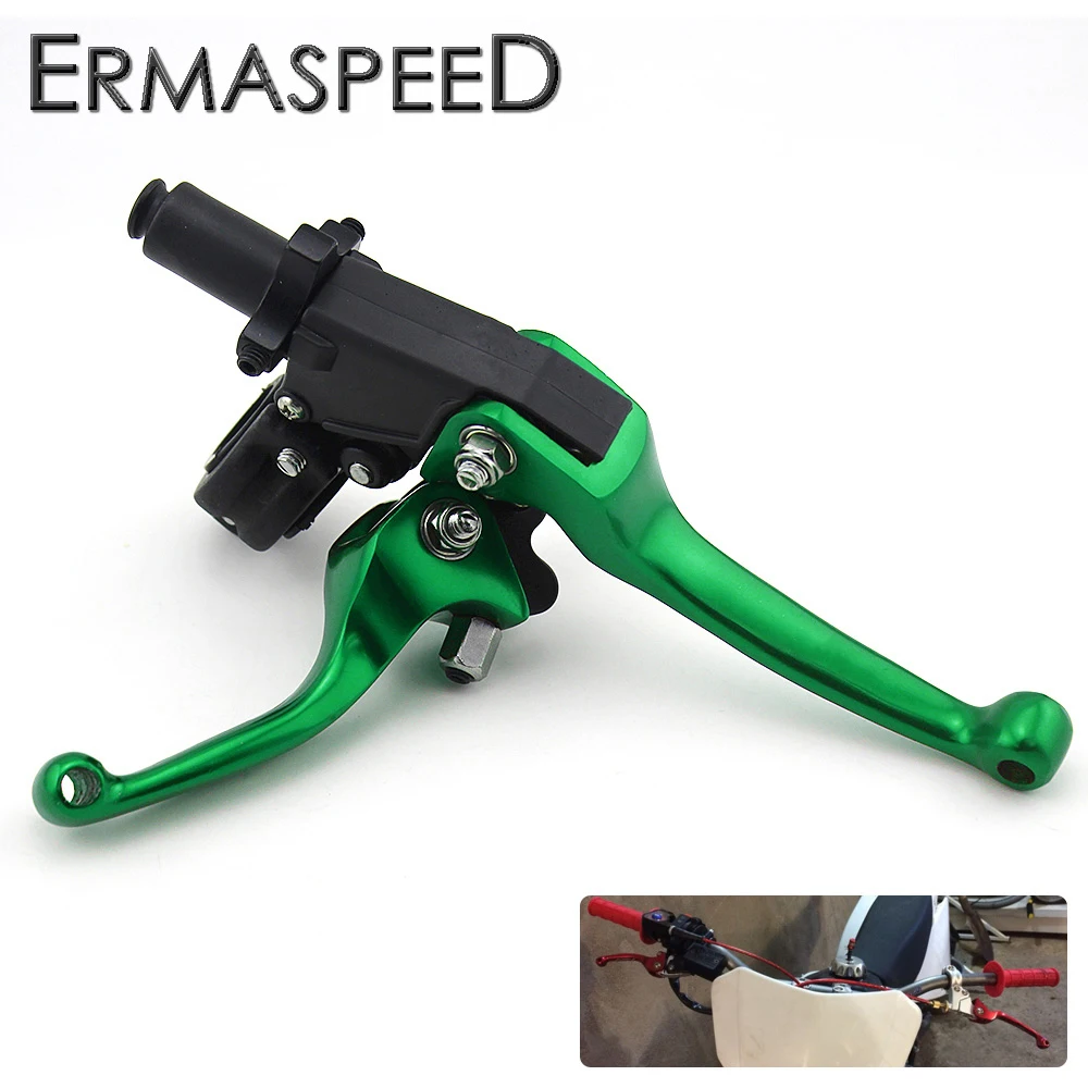 Green Motocross Dirt Bike Pit Bike Racing Brake Clutch Lever ASV 2ND Folding Modified Levers for CRF XR KLX ATV KXF CRF YFZ KLX Green Motocross Dirt Bike Pit Bike Racing Brake Clutch Lever ASV 2ND Folding Modified Levers for CRF XR KLX ATV KXF CRF YFZ KLX