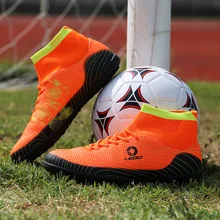 Mens Soccer Boots Cleats Long Spikes Boy Football Boots Outdoor Training Indoor Football Shoes Kid Chuteira Futebol Soccer Shoes