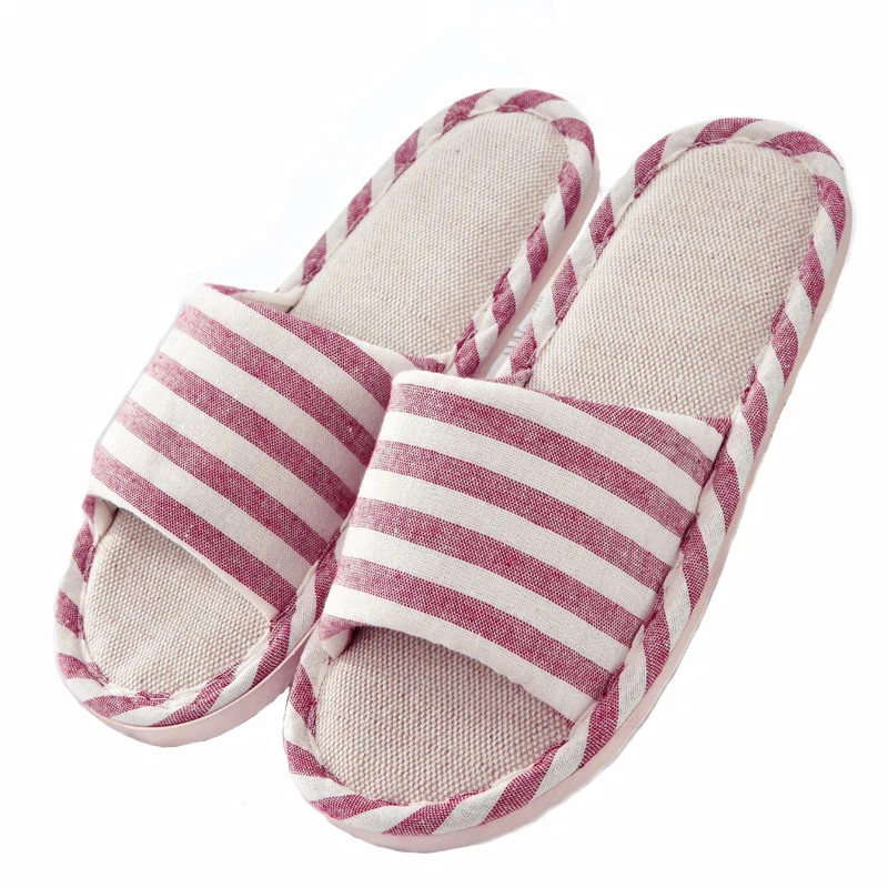 

Summer Home Shoes Woman Flip Flops Cotton Linen Home Slippers Women Spring Mules Antiskid Slides Indoor Slippers Pantoufle Femme