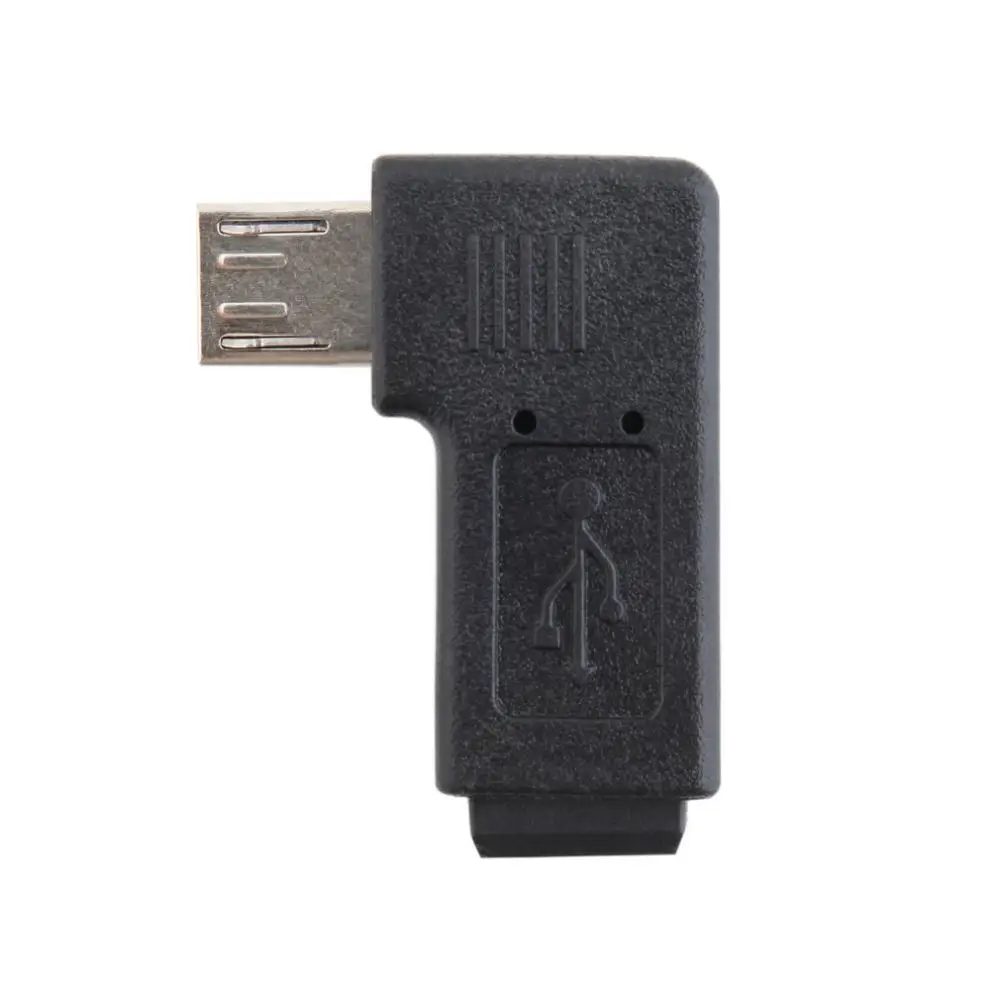 Mini USB Type B Женский к Micro Male 90 градусов Левый Правый Угол адаптер Черный 500 шт|usb type|usb