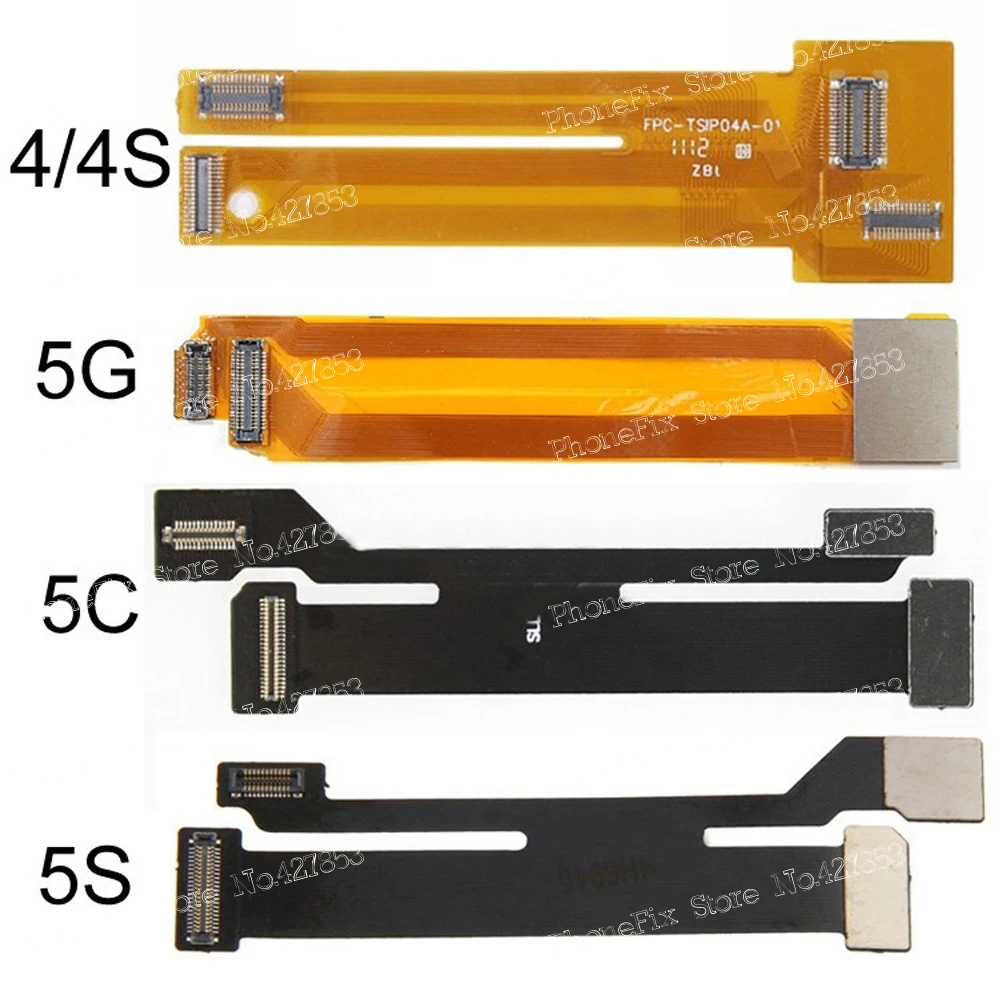 4pcs/Lot Extended Test Flex Cable for iPhone 4 4S 5 5C 5S LCD Screen Test Extension Cable