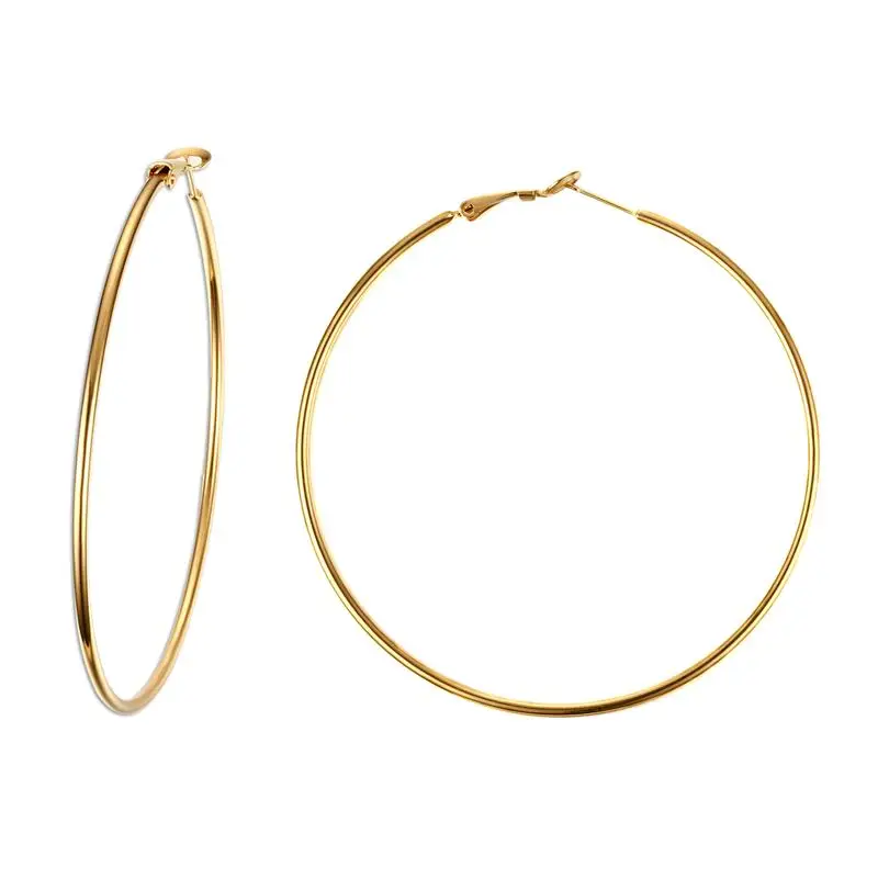 

Women Oversized Multiple Sizes Earrings Alloy Hyperbole Big Round Large Hoop Female Earring Jewelry Daily Party Jewelry.EH180