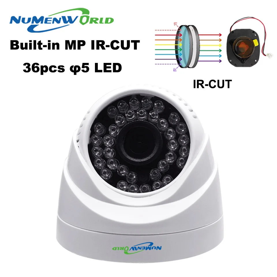 IMX323 2.0MP HD AHD 1080P 3000TVL купольная камера широкоугольная видеонаблюдения с