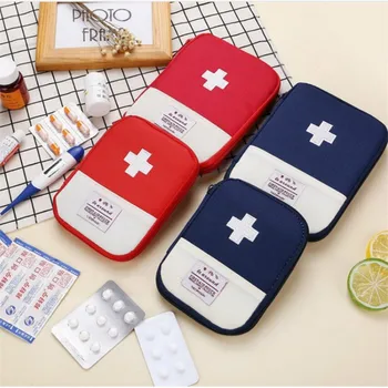 

2 Color Outdoor First Aid Kit Bag Travel Mini Medicine Package Emergency Kit Bags Small Medicine Divider Storage Organizer