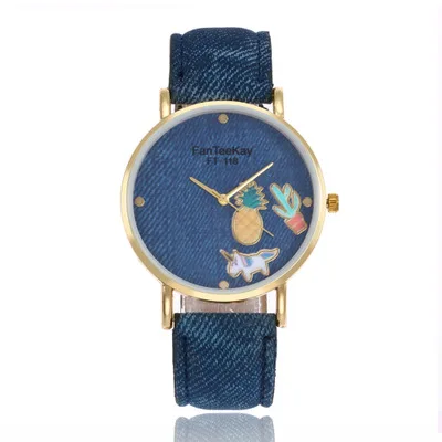 

2018 New Fashion Cartoon Watch Women Leather Strap Wristwatch Casual Quartz Ladies Watches For Lady girl Gift dames horloges