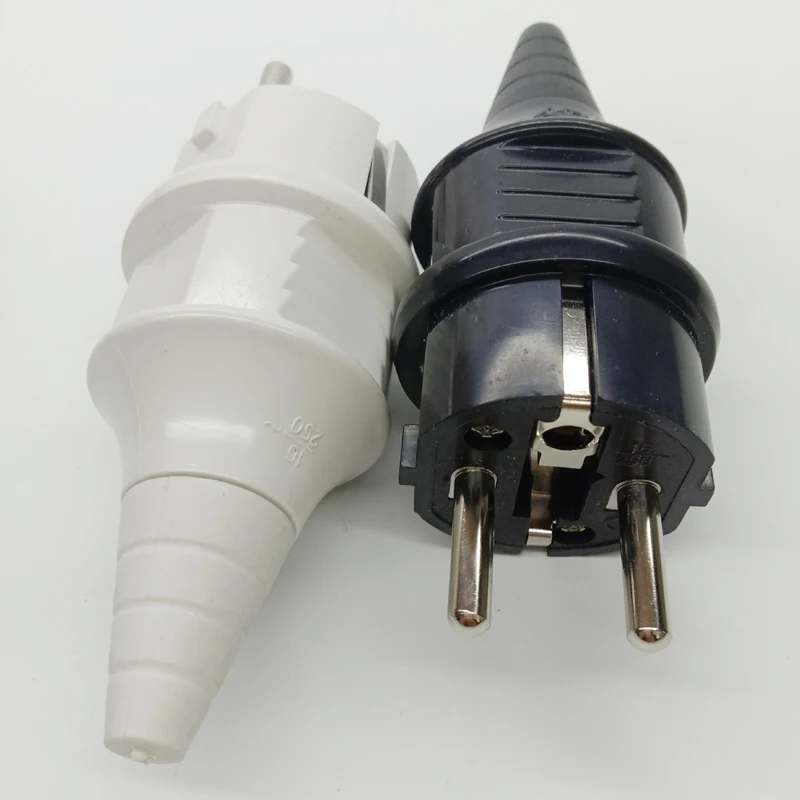 

Germany russia spain Elcectrical Assembly AC 250V 16A EU Power cord cable online power Plug Type F Rewireable detachable Socket