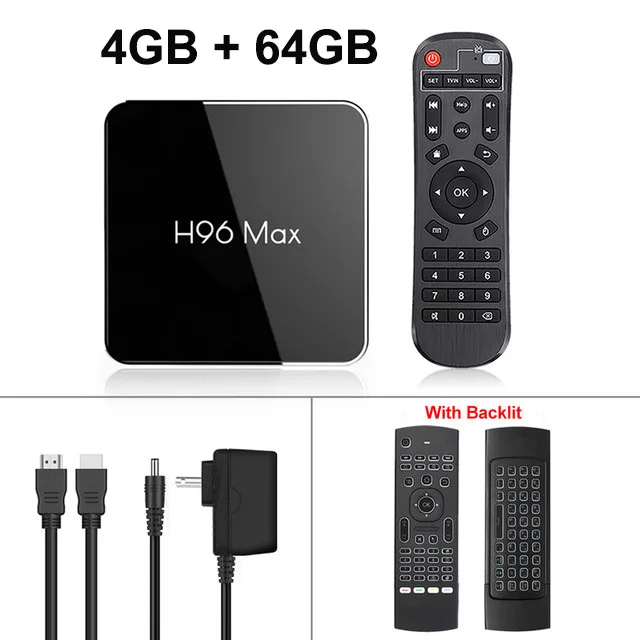 4 Гб ram 64G Android 9 tv BOX H96 MAX X2 Amlogic S905X2 Smart 4K медиаплеер 2,4G& 5G Wifi PK X96max H96MAX телеприставка Netflix - Цвет: 4GB 64GB MX3 No vouc