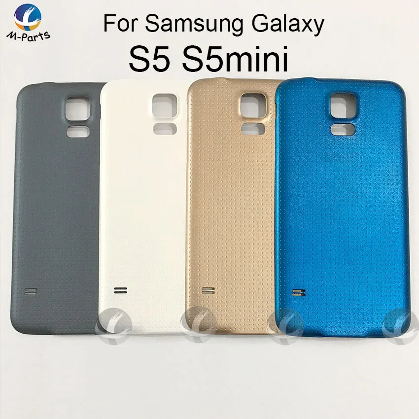 Сзади Корпус чехол для Samsung S5 I9600 G900 S5 мини S5mini G800 G800F чехол Батарея задняя дверь с логотипом