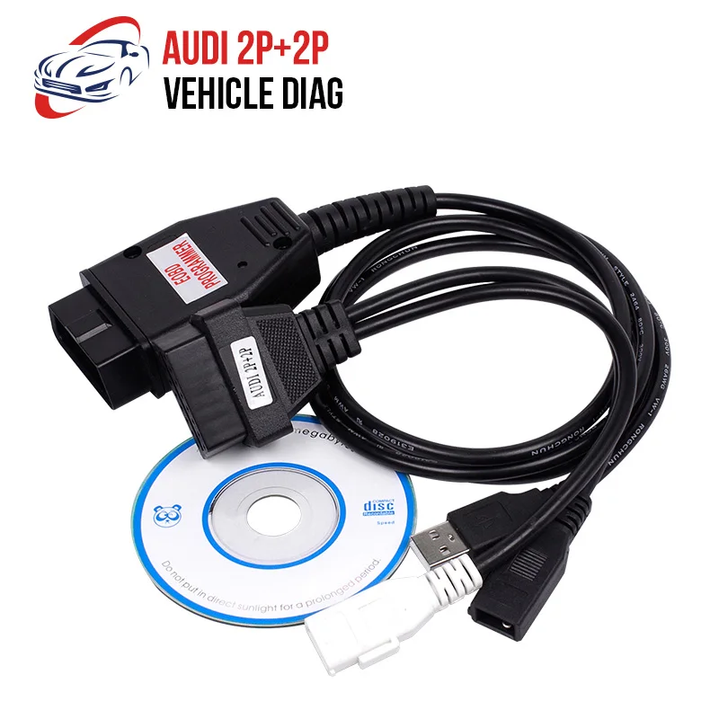 

Best Price 2P+2P to 16Pin OBD2 Cable for V-W/Skoda for Multi-brand Adapter OBDII Car Diagnostic Cable Female Connector
