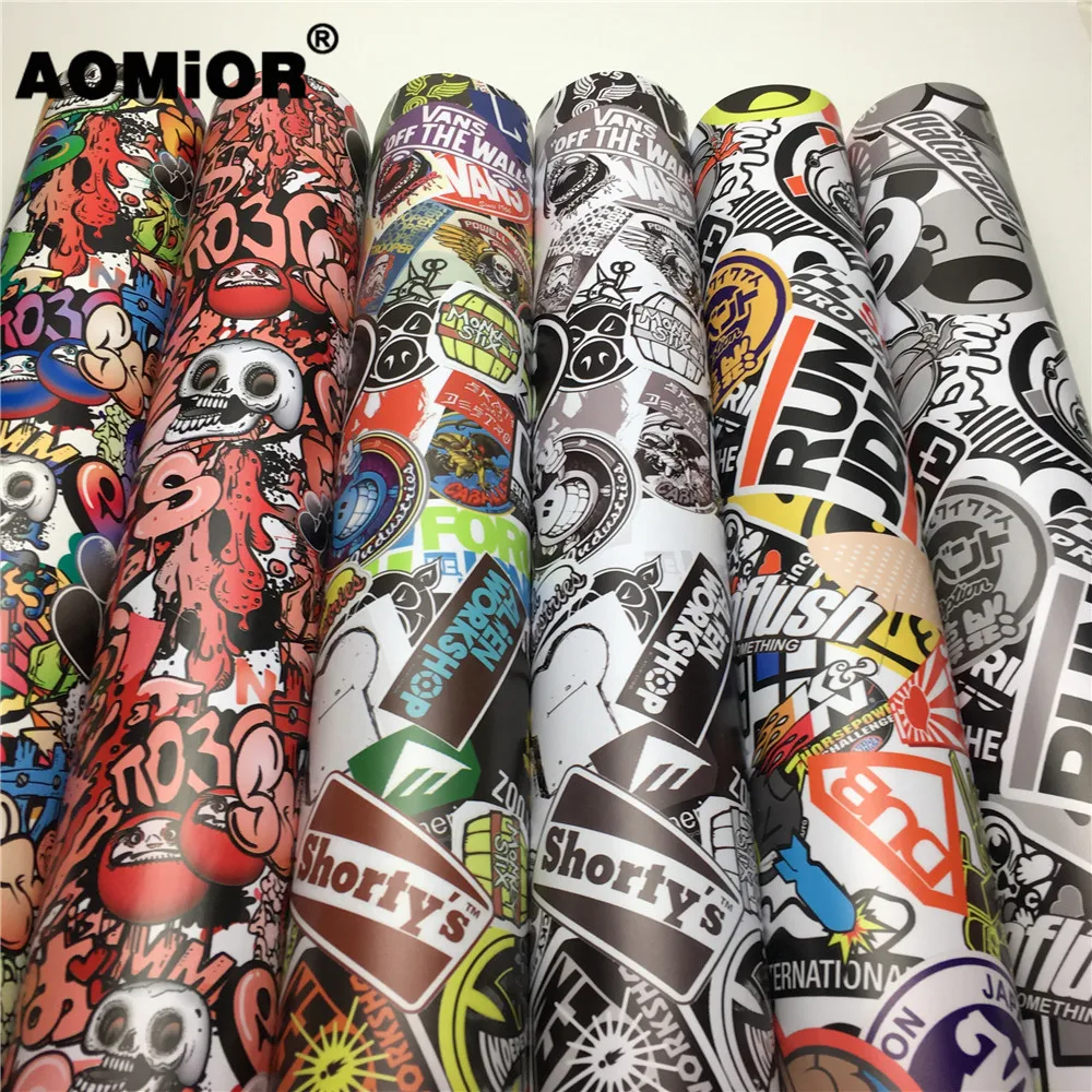 

Sticker Bomb Vinyl Wrap Camouflage Vinyl Film Sticker Graffiti Bomb Car Sticker For Vehicle Bike Motors