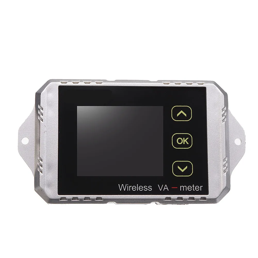 

Digital Display Electric Garage Meter Wireless DC Voltmeter Current Tester Watt MeasurementWith Temperature Sensor
