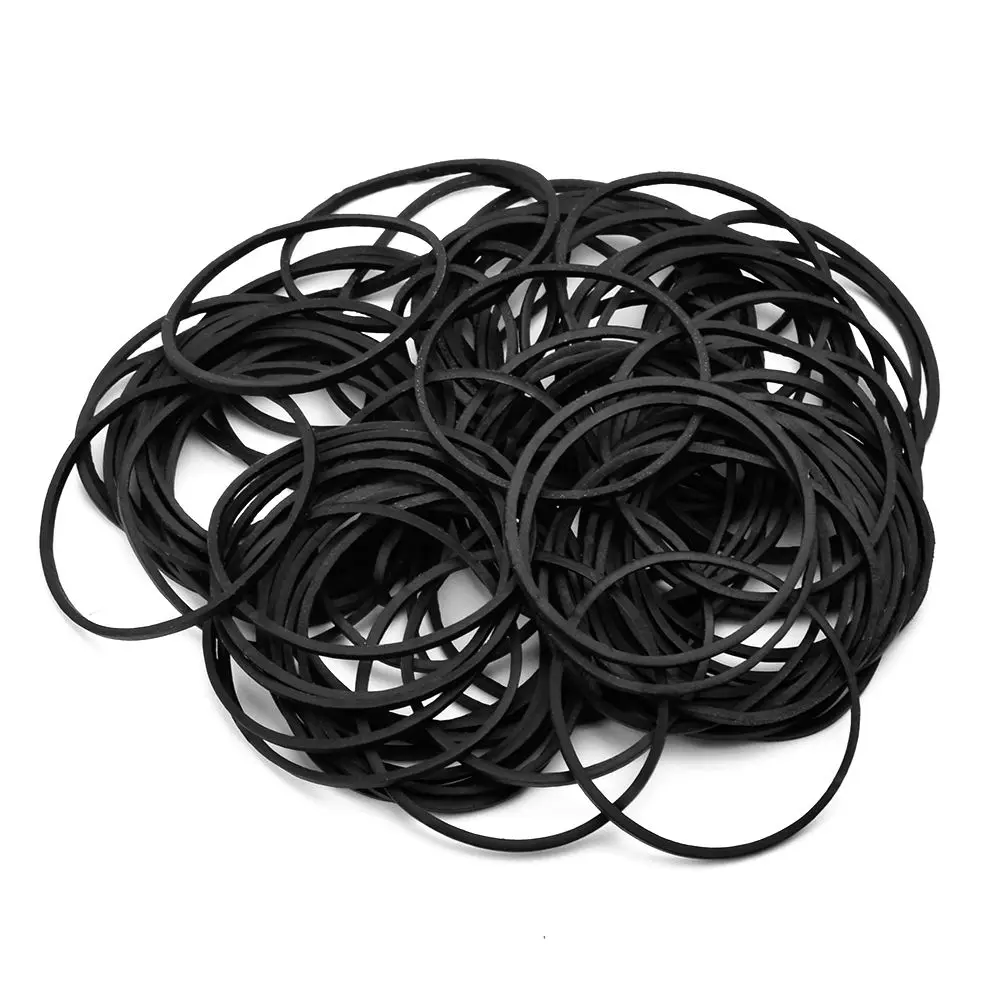 100pcs Tattoo Rubber Bands 5cm Black Silicone Rubber Tattoo Accessories