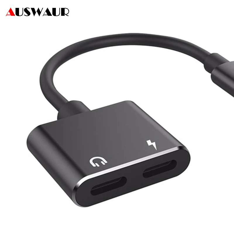 

2 in 1 Audio Charger Adapter For iPhone 7 8 Plus Adapter For iPhone X XR XS Max Charging Headphone Adapter Cable Double Jack