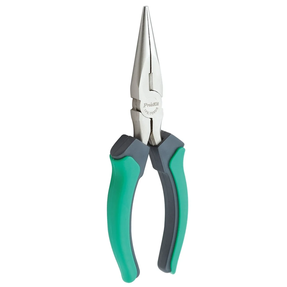 

Pro'sKit 1PK-709DS Double Color Long Nose Pliers Electrician Tongs For Wire Connection Clamping Repair Tools Sharp Mouth Pliers