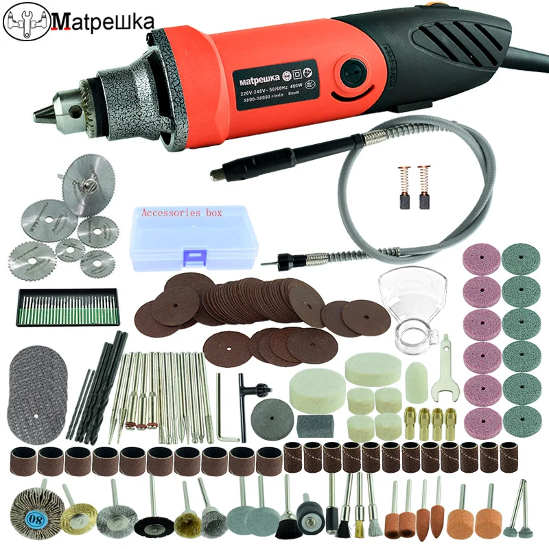 HIGH QUALITY 220V Dremel Type Electric Tool Miniature Electric Drill Variable Speed Grinding and Polishing machi
