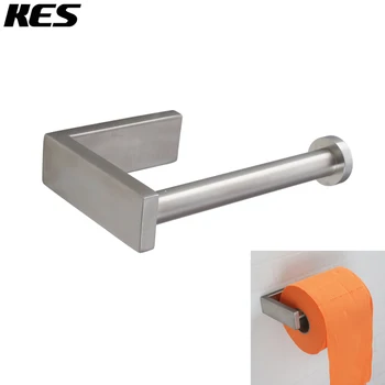 

KES SUS 304 Stainless Steel Bathroom Lavatory Toilet Paper Holder and Dispenser Wall Mount Brushed Finish, BPH206-2