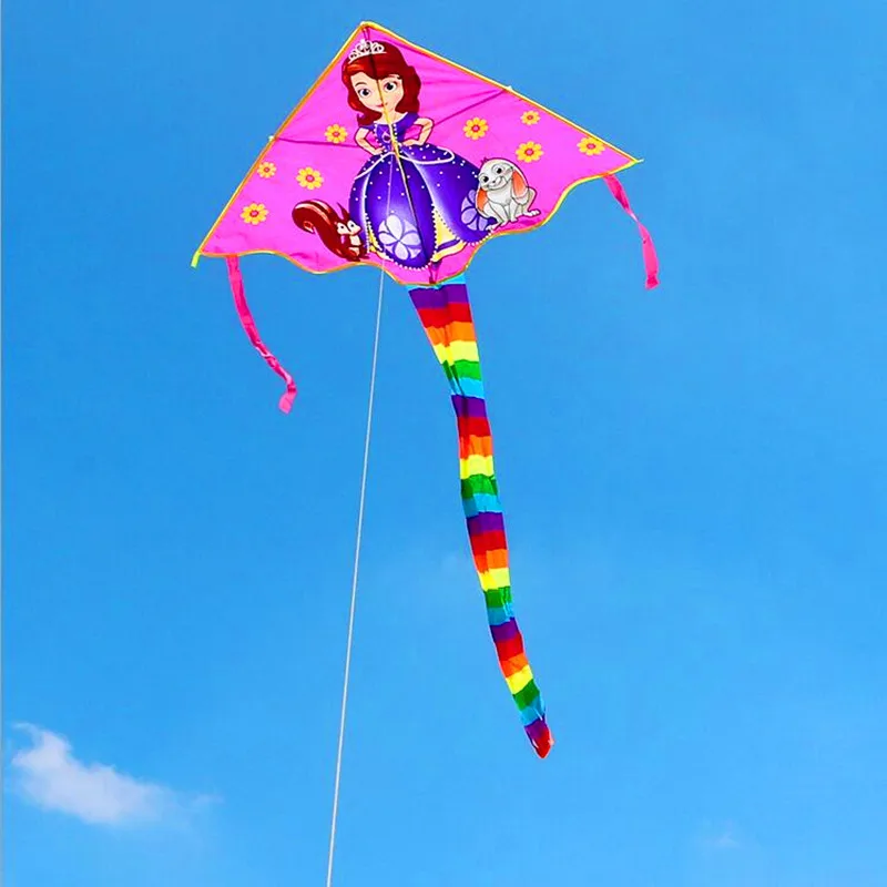 Высококачественная линия воздушных змеев принцессы ripstop нейлоновые игрушки Воздушные Змеи для детей воздушный змей kartal koi fish fun factory big