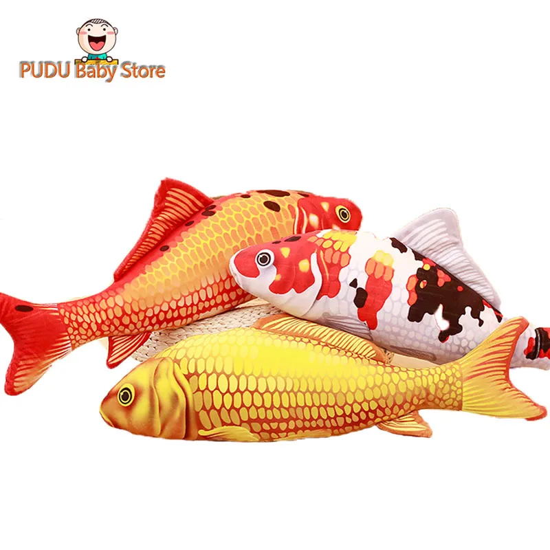 peluche poisson rouge