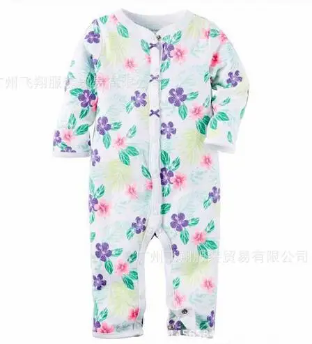 2017 Baby Rompers Хлопка С Длинным Рукавом Детская Одежда Комбинезоны для Новорожденных