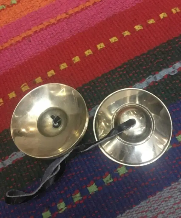 

7.5cm Diameter Handicrafted Tibetan Meditation Tingsha Buddhist Cymbal Bell