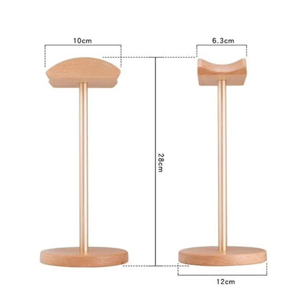 IMTTSTR Universal Real Wood Headphone Stand Holder Display for bracket for Headset Holder Rack Hang