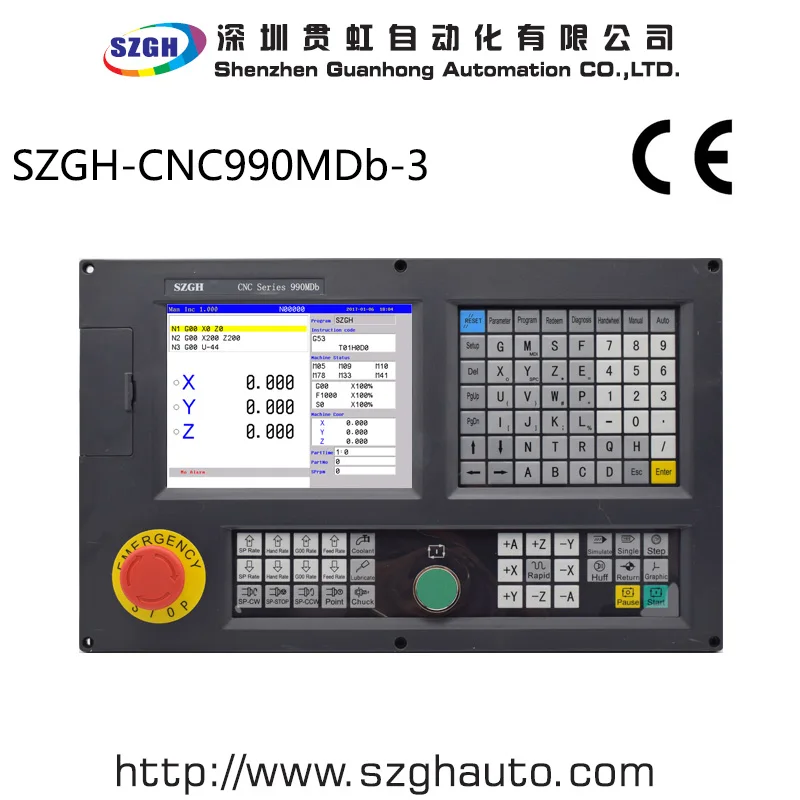 

Universal 3 Axis CNC Controller for Milling Machine CNC990MDb-3 economic type control panel for router and drilling machine
