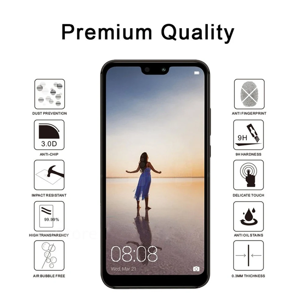 FLOVEME 5D закаленное Стекло для huawei Коврики 10 Lite P10 P20 Pro 9 H Экран протектор Honor