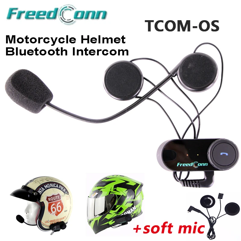 

Motorcycle Helmet 100m Intercom Headset Sport Earphone Helmets Interphone Bluetooth Motobike intercomunicador Freedconn TCOM-OS