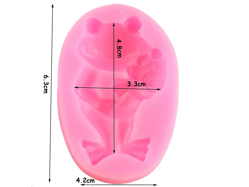 Лягушка силиконовая форма Сахар Ремесло Свадебные инструменты для украшения тортов из мастики цветок розы Кекс Конфеты Fimo глина форма для шоколадной мастики