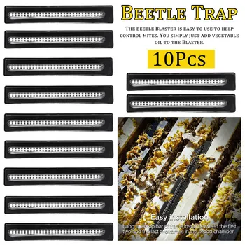 

10pcs Beekeeping Hive Better Beetle Blaster Beetle Trap without Poisons Outdoor Black Beekeeping Equipment Tool Home Garden