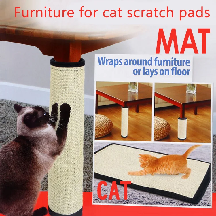 Cat Scratch Pad Board Protecting Furniture Foot Natural Sisal Cat