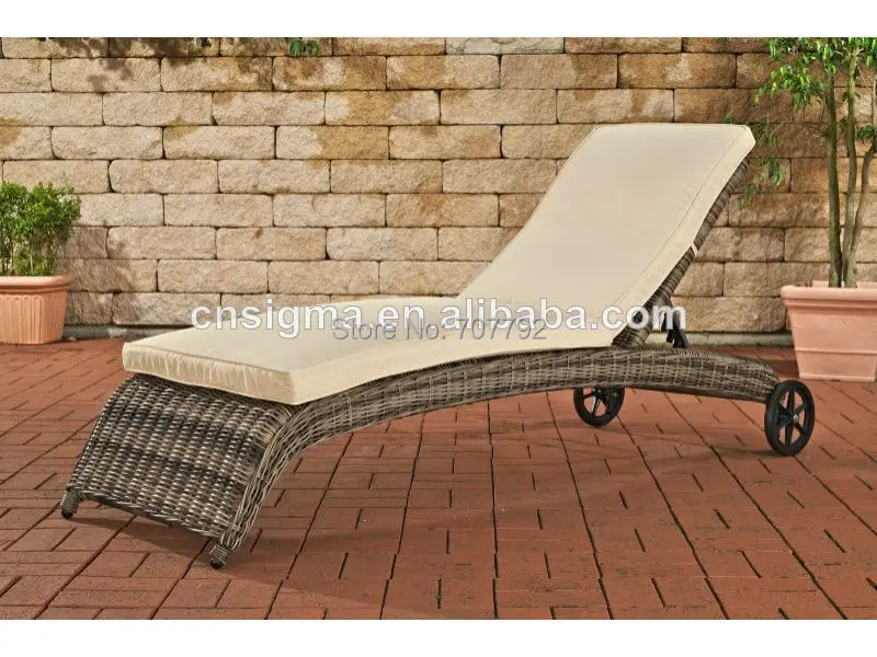 Ротанговая пляжная кровать с колесом уникальный дизайн патио|beach bed|rattan bedspatio bed |