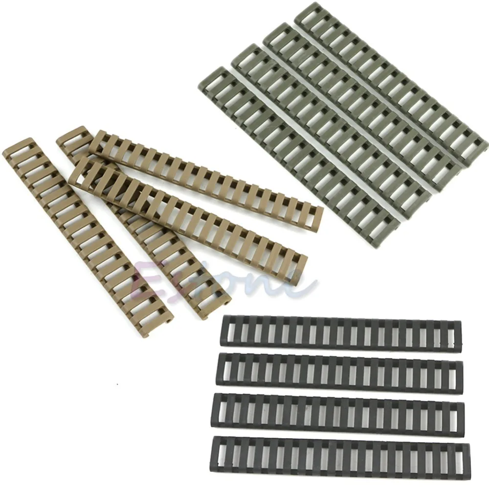 

2015 Newest 4pcs New 18-Slot Picatinny Ladder Rail Panel Handguard Protector Resistant Cover